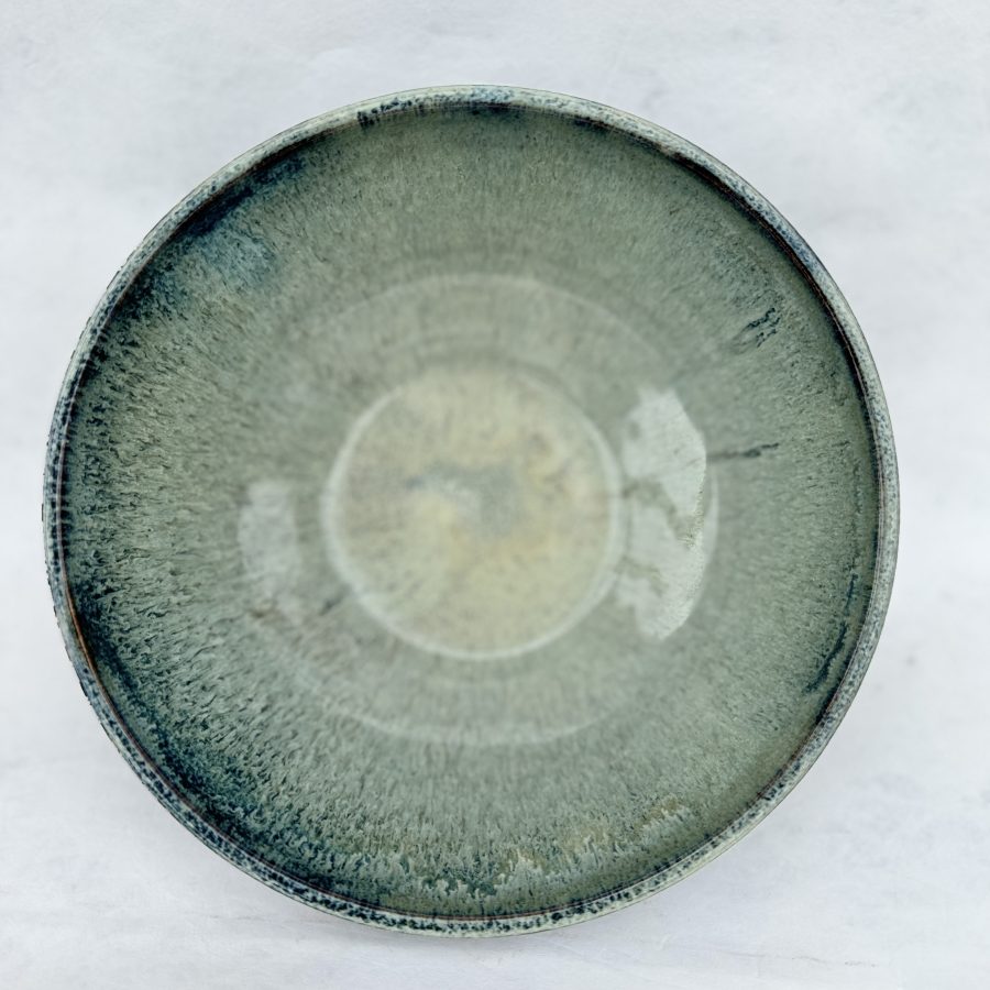 Skål begiegrön och svart 22 x 9 cm